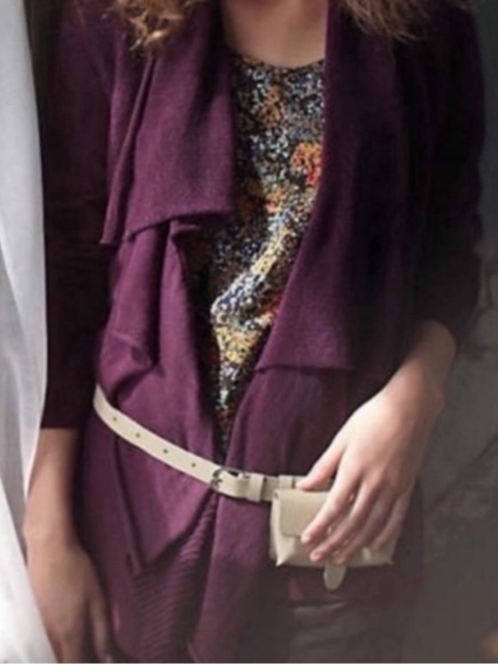 SPARROW Fresh perspective cascade ruffles cardigan sweater S